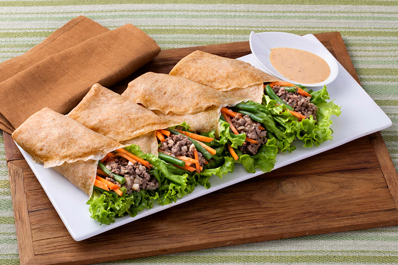 Roasted Sesame Spring Roll Salad