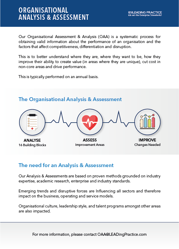 Organisational Analysis & Assessment