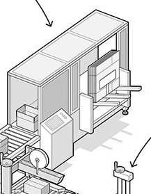 A box forming machine