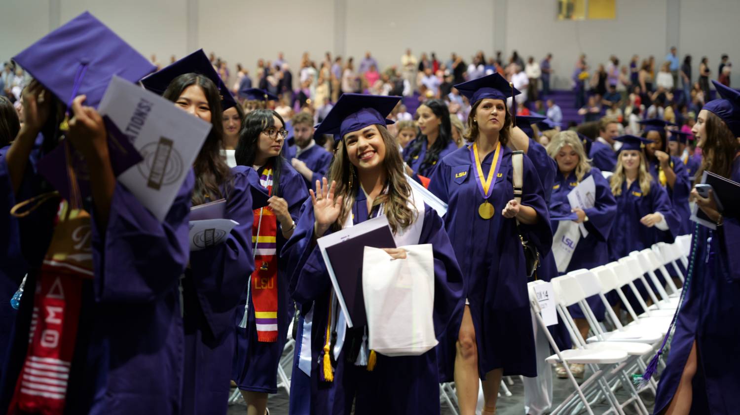 College of Ag graduate waves