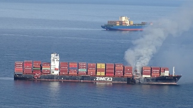 containership fire