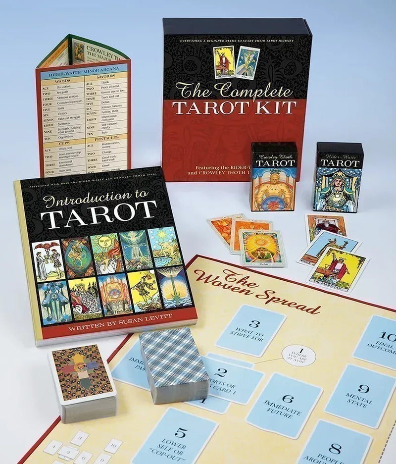 Complete Tarot Kit featuring the Rider-Waite and Crowley Thoth Tarot Decks