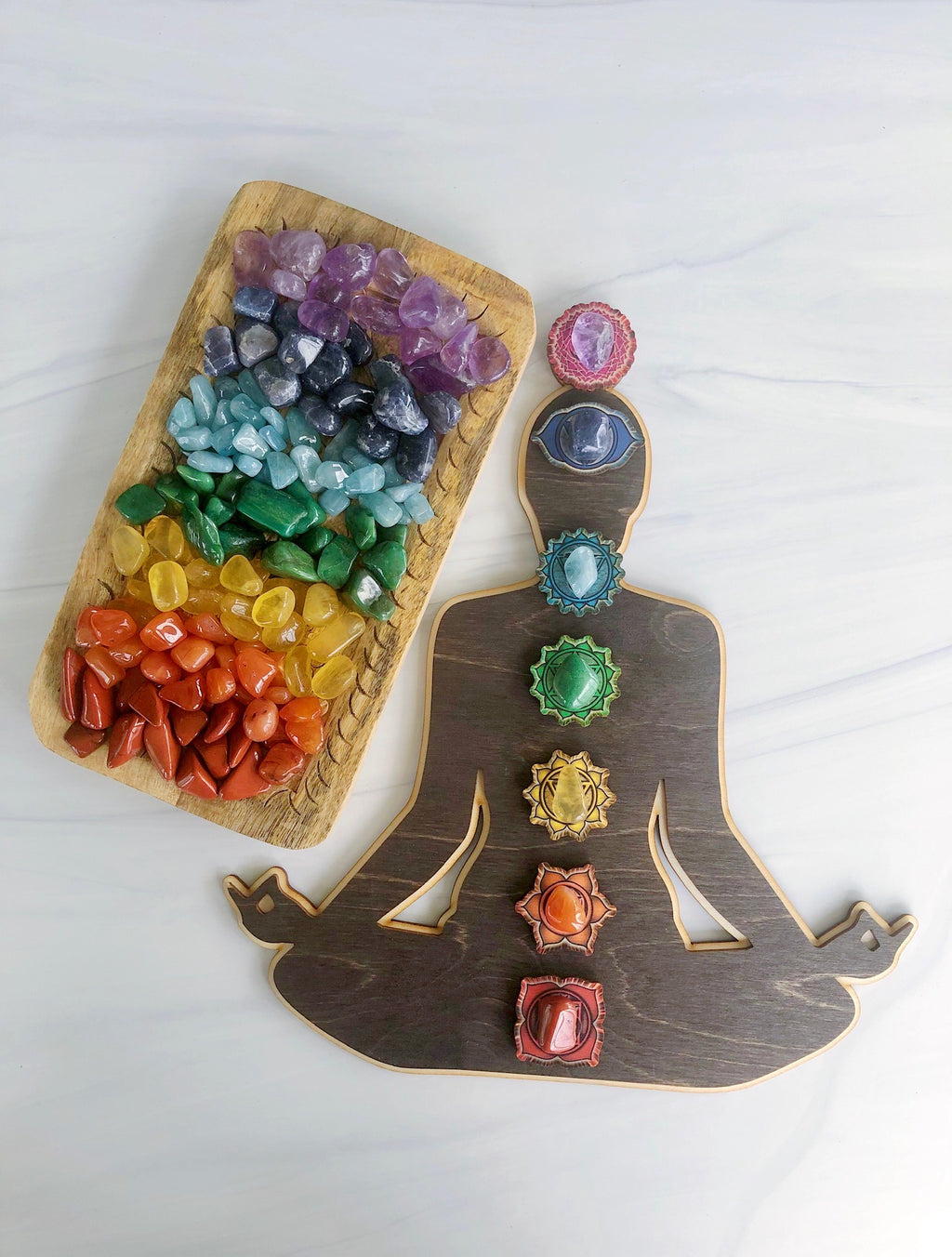 Tumbled Chakra Stones Crystal Kit with Pouch