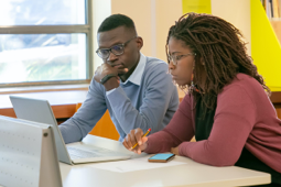 Graduate Students Studying