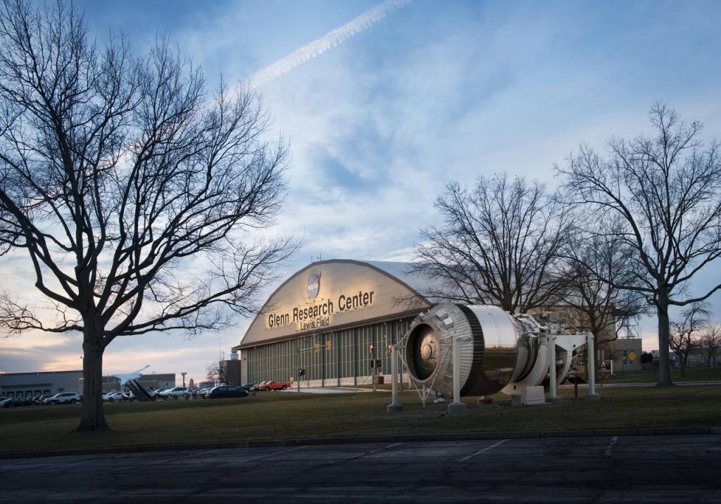 Glenn Research Center Hangar at Sunrise