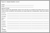 Figure 2. Sample bladder record.