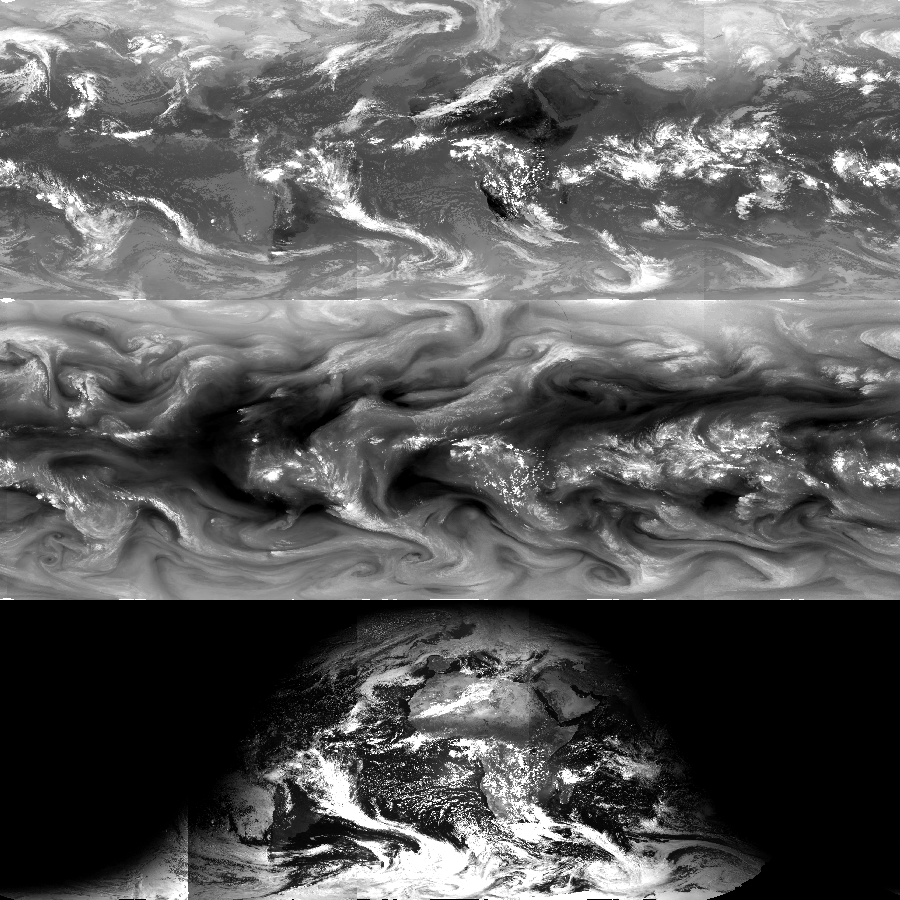 Sample GridSat-B1 data