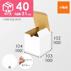 小物用ケース（白、10cm立方体）