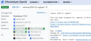 Google Chrome/Chromium Goes Ahead In Removing JPEG-XL Support