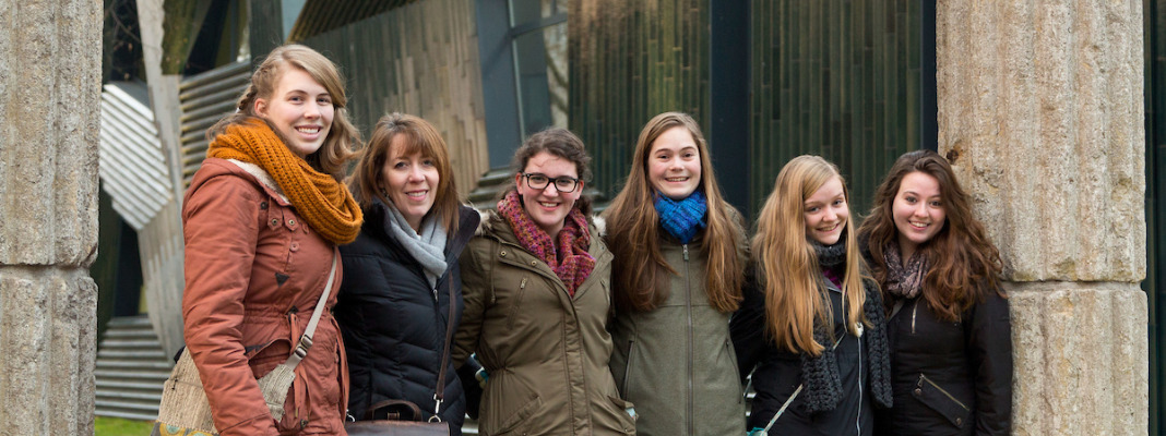 Mainz-Wiesbaden area of Germany on Friday, Jan. 23, 2015, with Natalie and Pamela Mayer, daughter and wife of Kurt Mayer, a holocaust survivor, who lived here with his family before escaping the Nazi's . (Photo/John Froschauer)