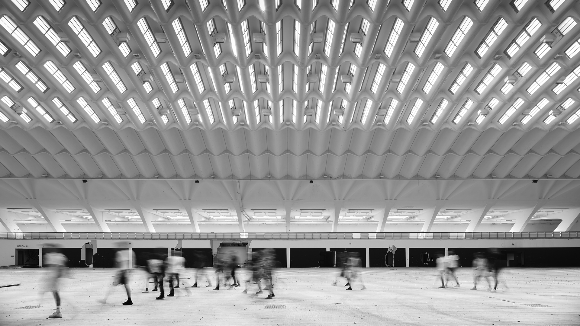 Fotografia del padiglione Nervi di Torino Esposizioni