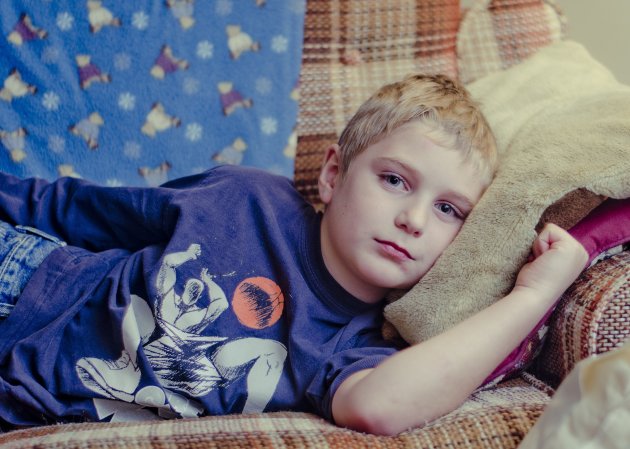 boy on couch