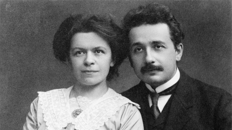 Photo of Mileva Maric and Albert Einstein