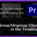 Tool Tip Tuesday for Adobe Premiere Pro: Group and Ungroup Clips in the Timeline 9