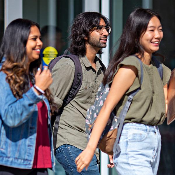 Students on campus