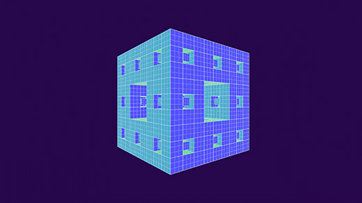 A cube being subdivided into smaller cubes