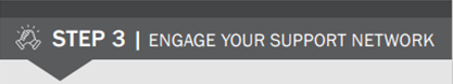 Take Control Step 3: Engage your support network