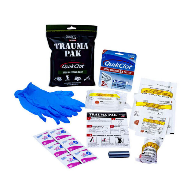 Professional Trauma Pak with QuikClot.