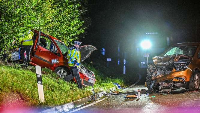 Trag&ouml;die auf der Landstra&szlig;e: Zwei Kinder sterben bei Frontal-Crash