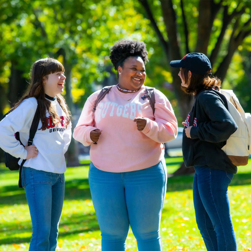 Rutgers students on campus