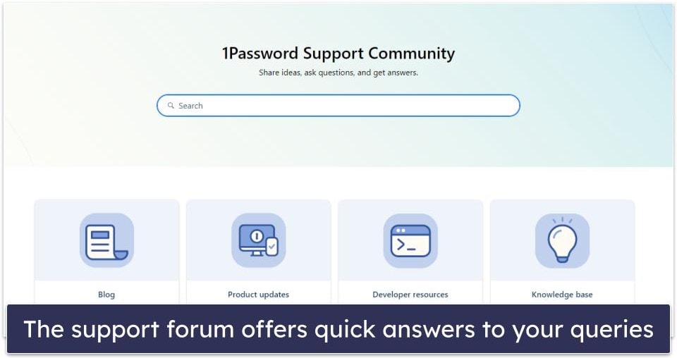 1Password Customer Support