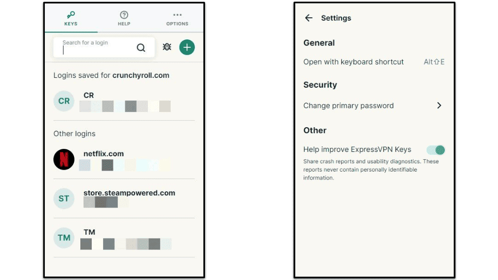 Características y funciones de ExpressVPN