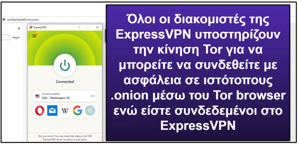 Χαρακτηριστικά του ExpressVPN