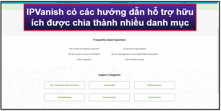 Hỗ trợ khách hàng của IPVanish