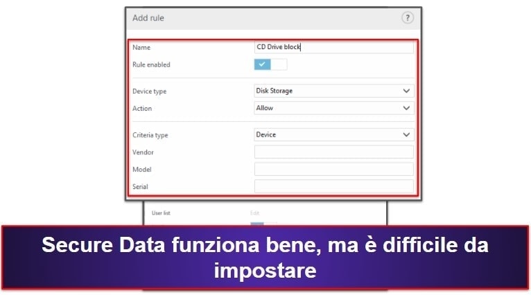 Le funzionalità di sicurezza di ESET