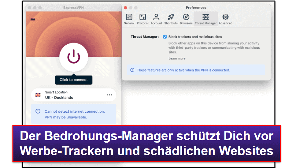 ExpressVPN Funktionen