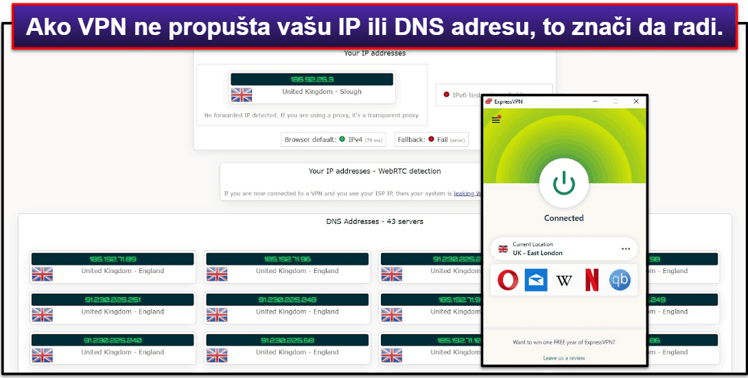 Kako mogu znati radi li moj VPN?