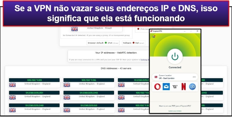 Como saber se minha VPN está funcionando ?