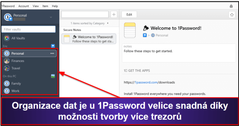 🥇1. 1Password – Nejlepší správce hesel (všestranné, intuitivní a cenově dostupné)