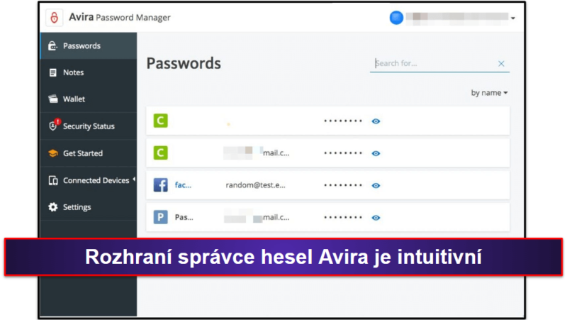 9. Avira Password Manager — Snadné nastavení a intuitivní funkce