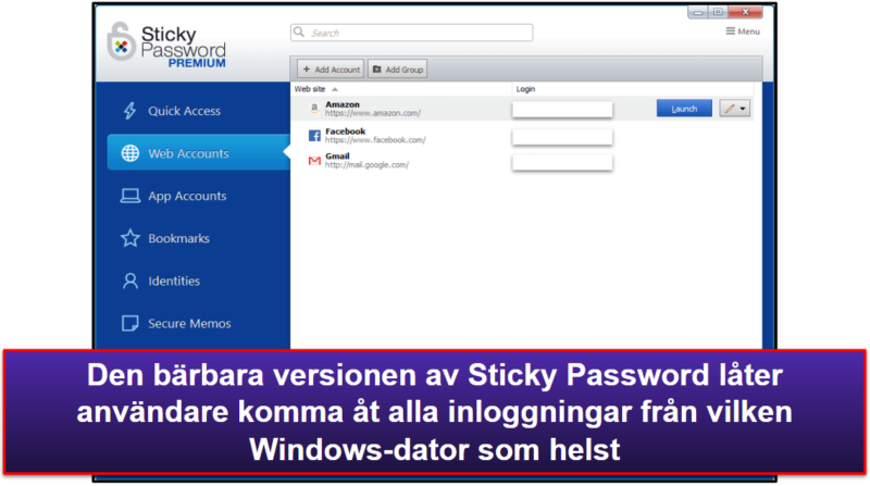 8. Sticky Password – Bärbar USB-version och lokal lagring