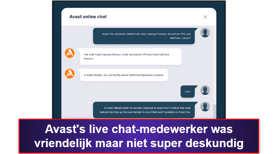 Avast Antivirus: Klantenondersteuning