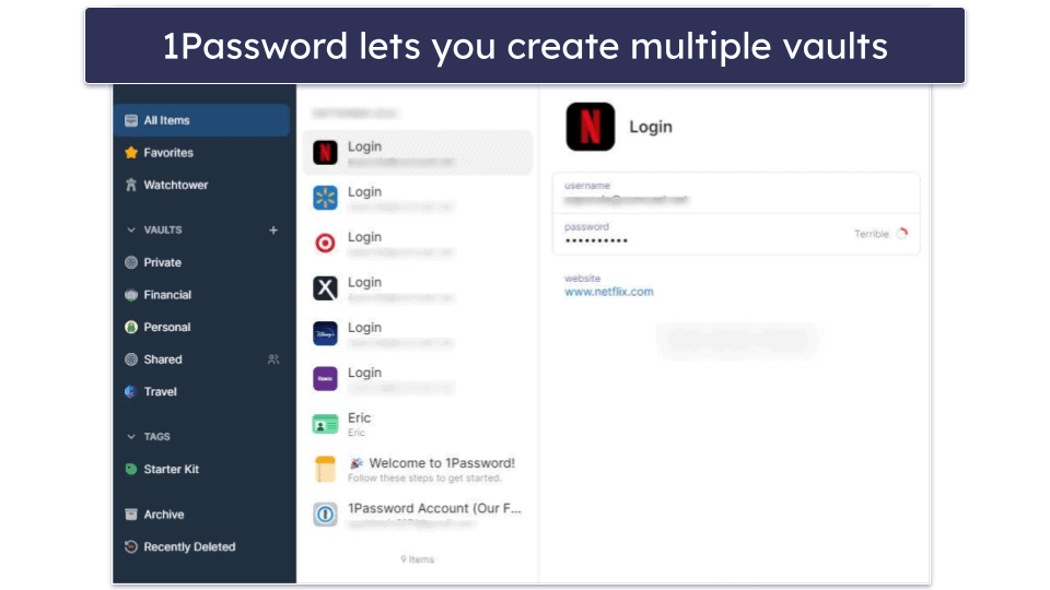 1Password Security Features