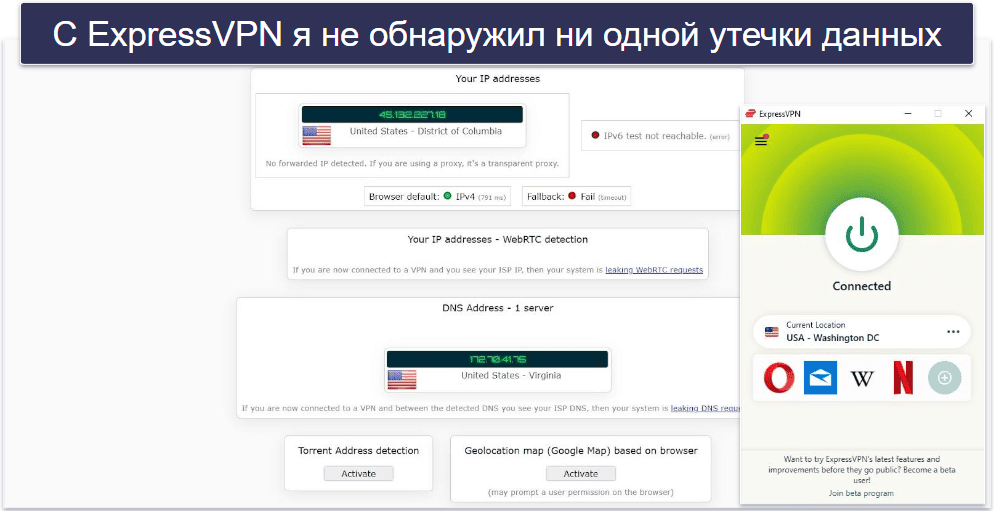 Функции ExpressVPN