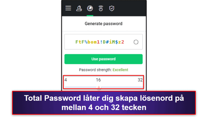 7.Total Password — Pålitlig lösenordshanterare med fjärrutloggning