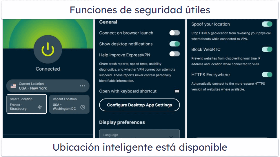 Facilidad de uso de ExpressVPN: Aplicaciones para escritorio y dispositivos móviles