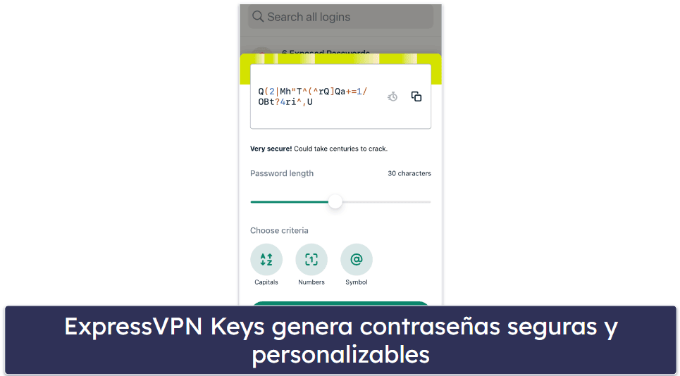 Características y funciones de ExpressVPN