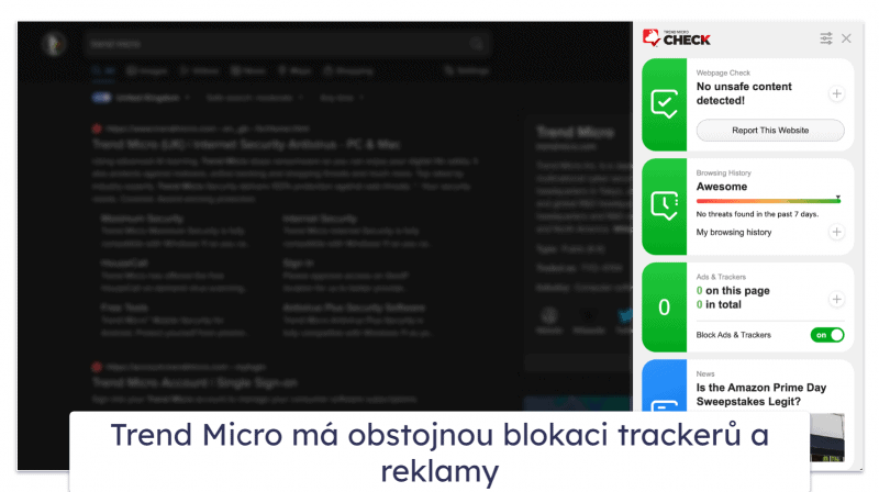 9. Trend Micro – Nejlepší pro zabezpečené procházení internetu