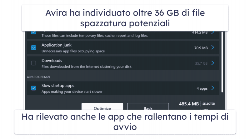 8. Avira Prime — Ideale per l’ottimizzazione del sistema