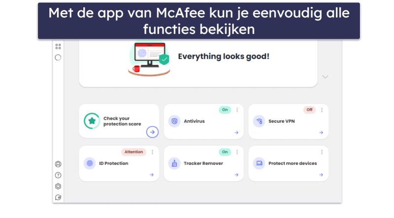 4. McAfee Total Protection — Beste voor online beveiliging (+ Geweldig voor gezinnen)