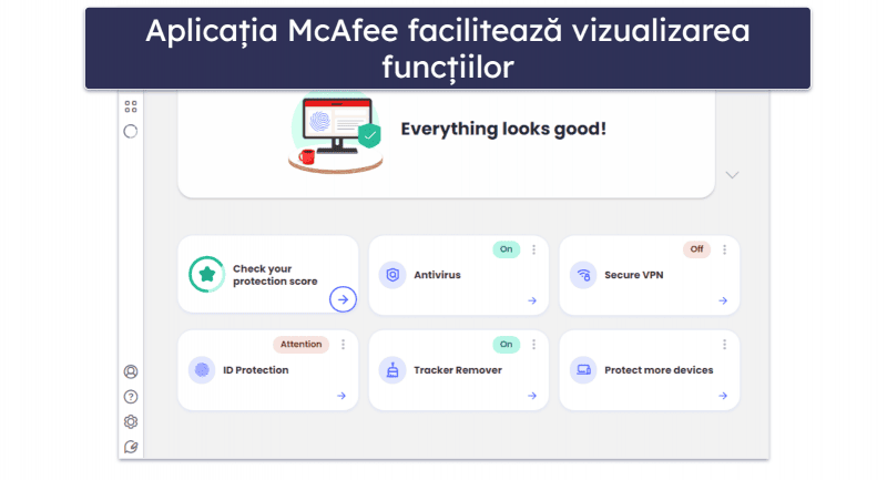 4. McAfee Total Protection — Cel mai bun pentru securitatea online (+ Grozav pentru familii)