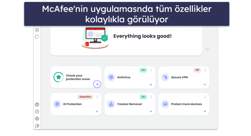 4. McAfee Total Protection – Çevrimiçi Güvenlik için En İyi (+ Aileler için Harika)