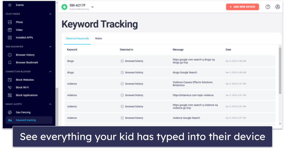 9. Eyezy — Good for Social Media Monitoring (With a Screen Recorder Feature)