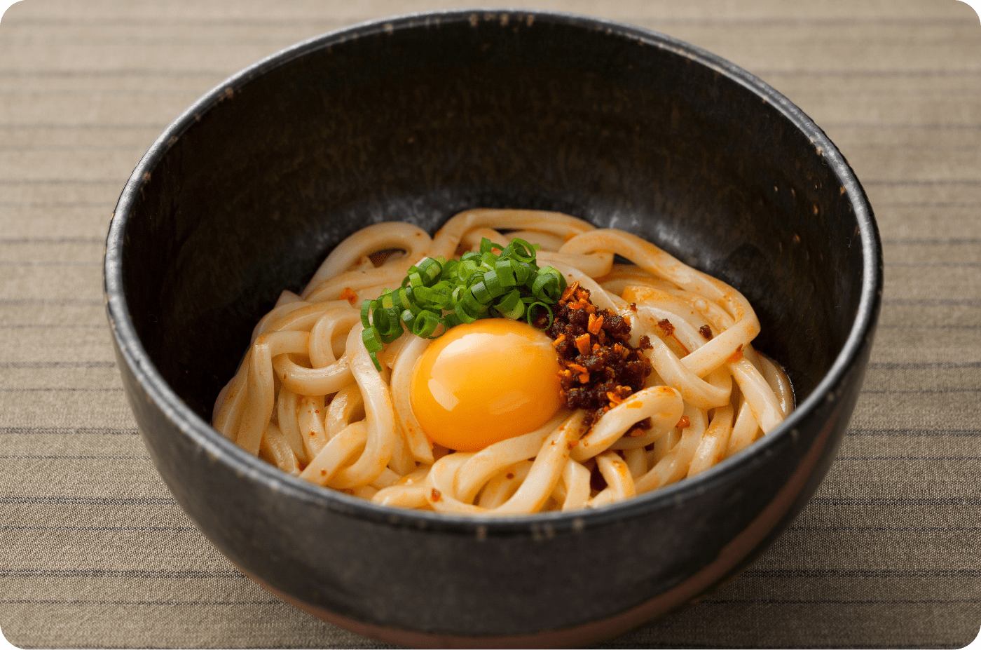 ラー油かまたまうどん