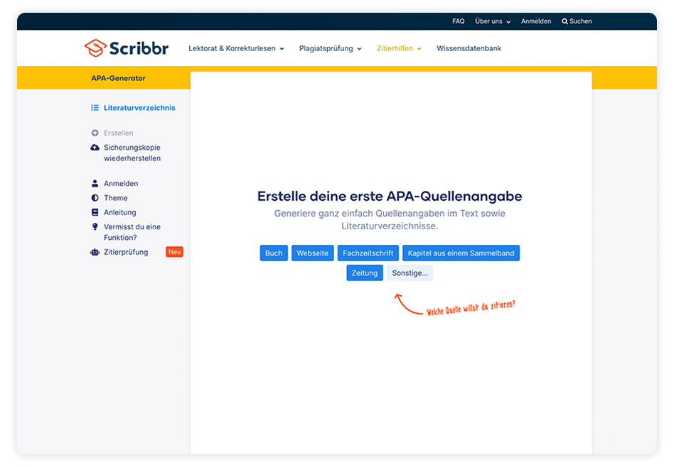 Scribbr-Generatoren