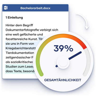 Plagiatspr&uuml;fung deiner Arbeit